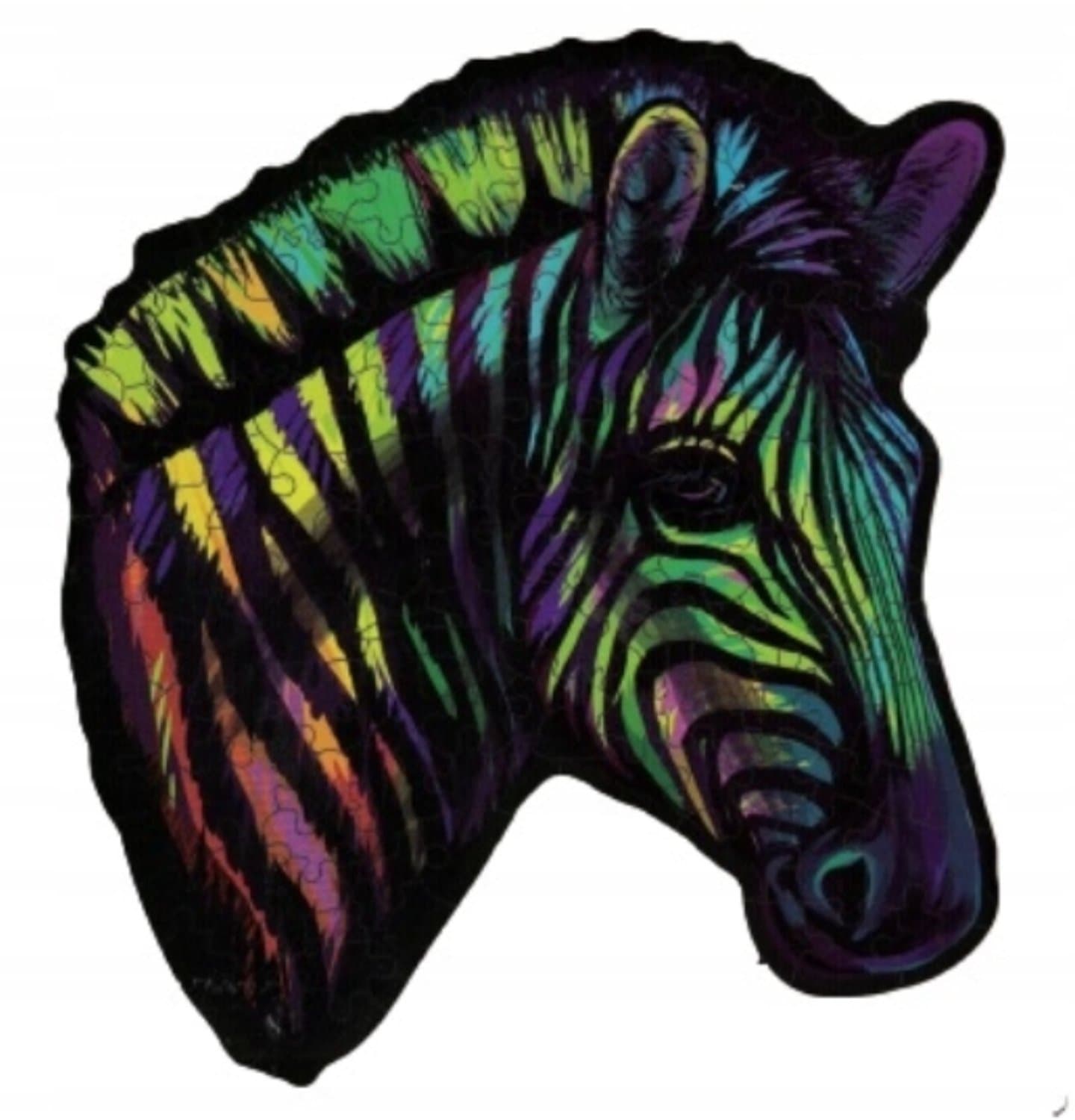 Kleurrijke Zebra Puzzel - 143 Stukjes - Educatief en Leuk