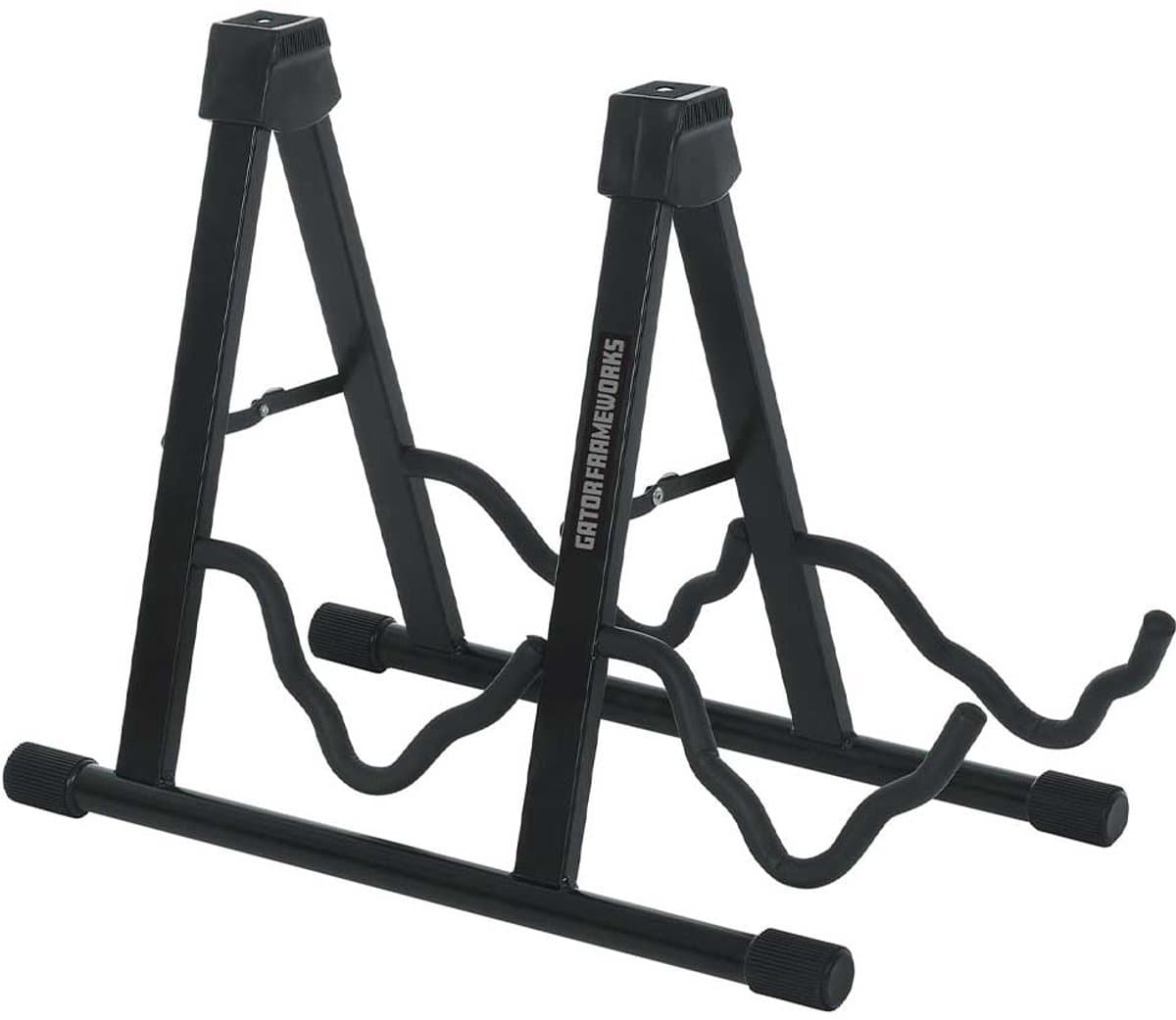 Gator Frameworks RI-GTRAU2X Dubbele A-Frame Gitaarstandaard voor 2 Elektrische of Akoestische Gitaren