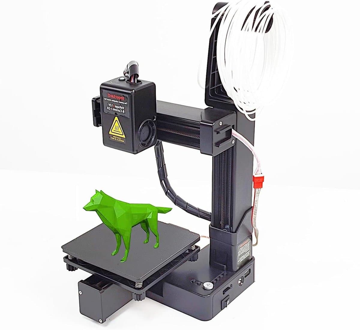 3D Printer Mini - Compacte Printer - Hobby Projecten Maken - Volledig Metaal - 10x10x10 cm - Zwart
