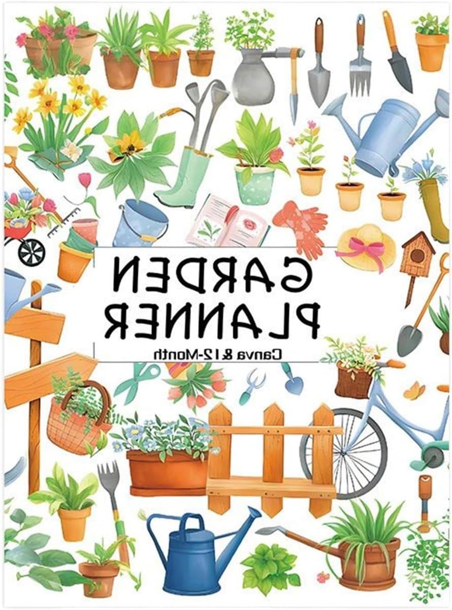 Tuindagboek - Tuinplanner Logboek - Planten Verzorgen - 12 Maanden Tracker - 25.8 x 21 cm - A