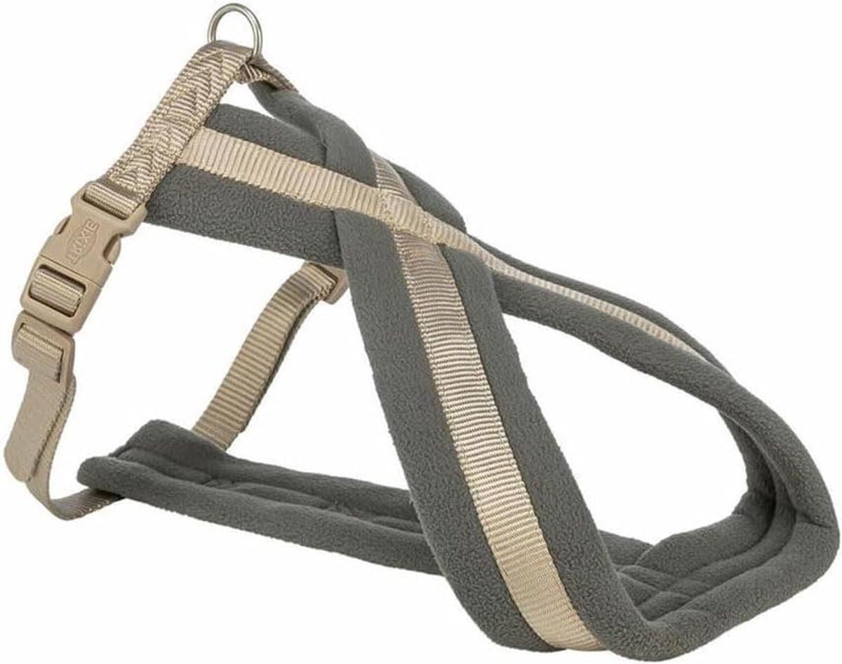 Hondenharnas - Honden tuigje - Comfortabele Wandelingen - Verstelbaar en Gewatteerd - 50-90 cm buikomtrek - Zandkleurig