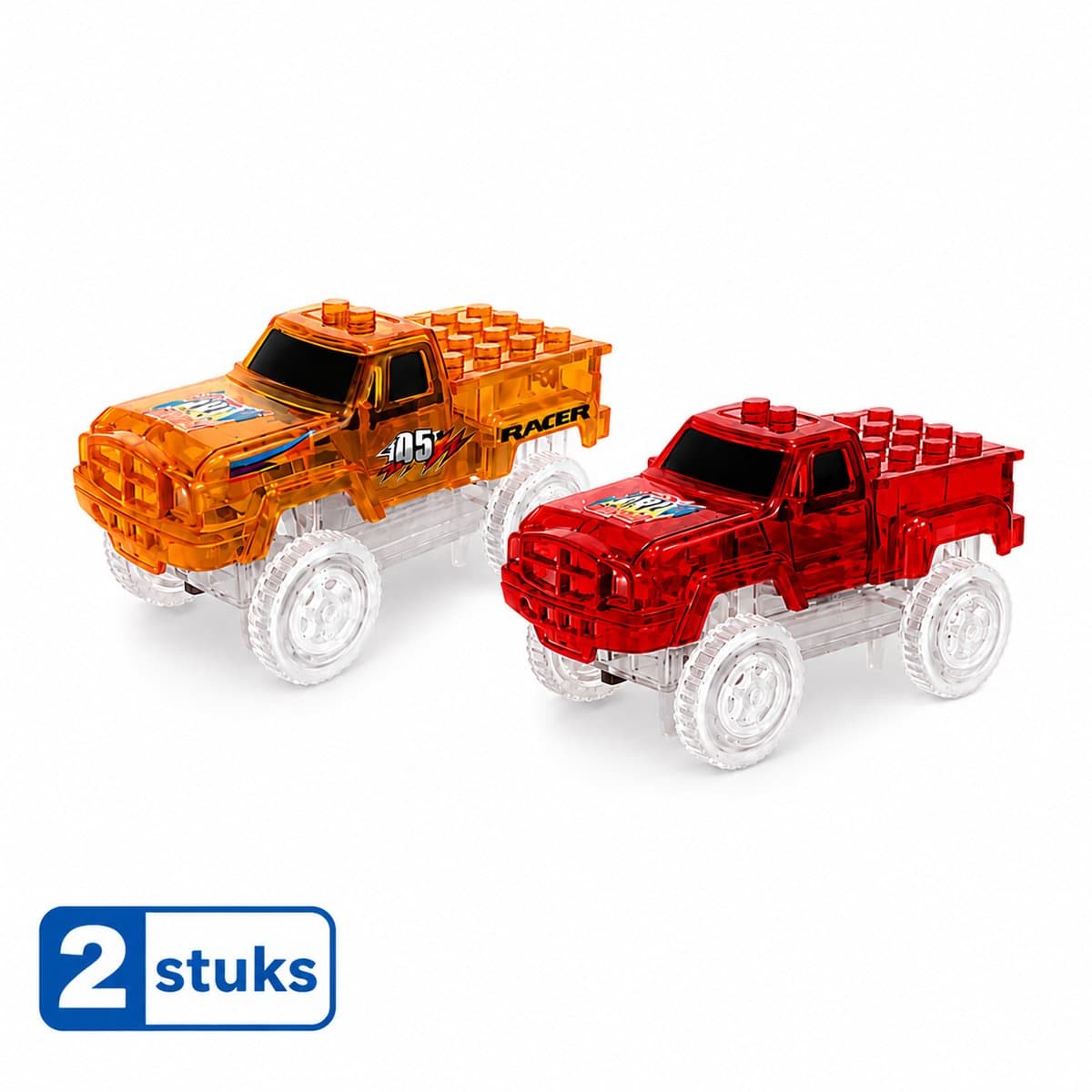 Sweet Sprout Magnetic Tiles - Auto - 2 stuks