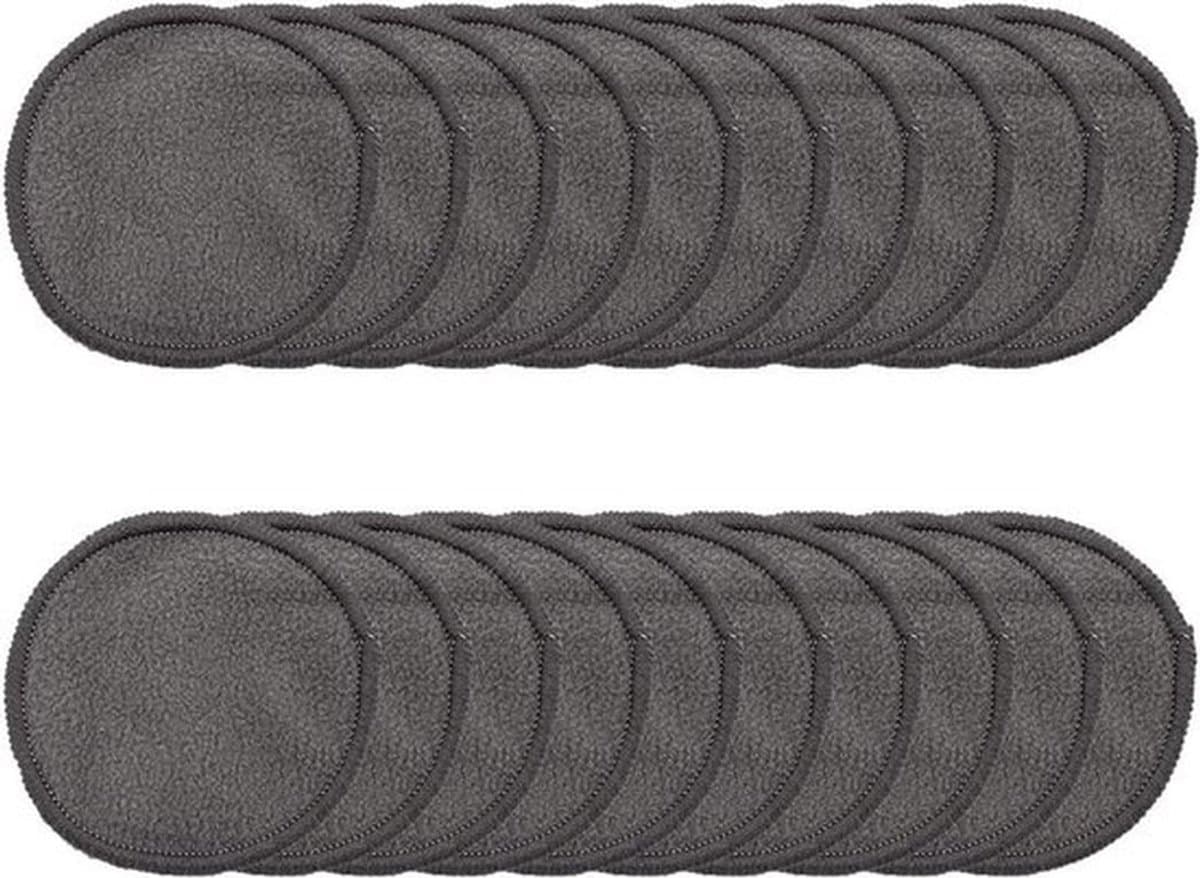 - Make-up Remover Pads - Wasbare Bamboe - Herbruikbaar - Mesh Waszak - 20 Stuks - Alle Huidtypes - Geschikt voor - Kleur of model