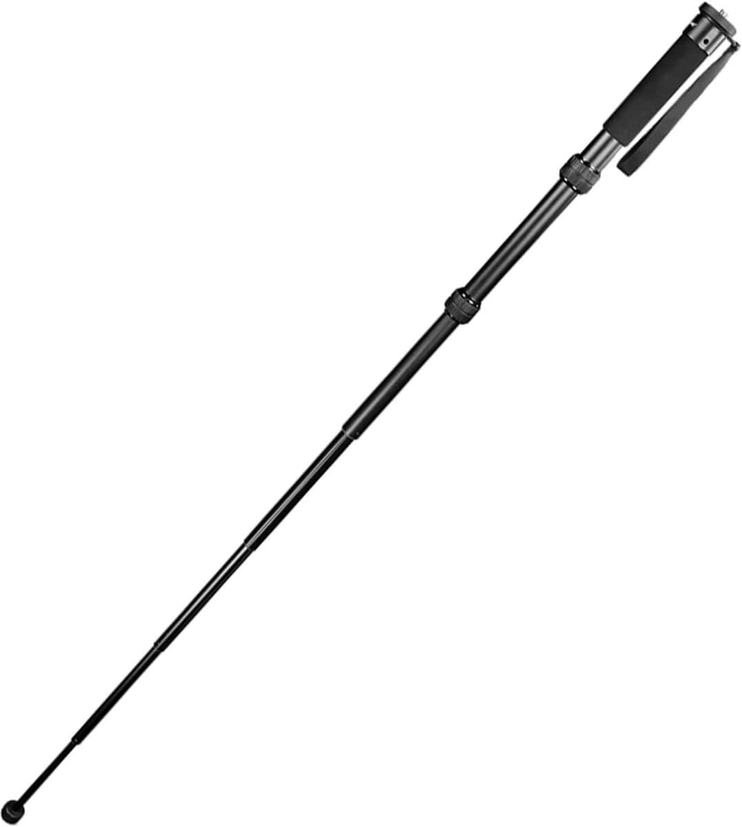 Uitschuifbare Camera Monopod - Reis Statief - Fotografie Onderweg - 7 Sectie Poten - 61 Inch - Zwart