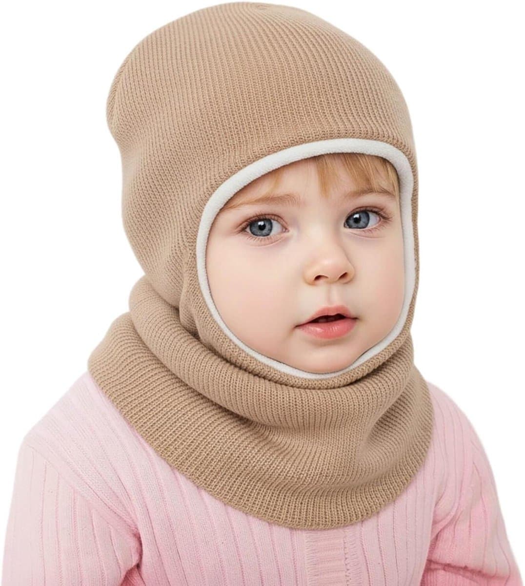 Kinder Muts Sjaal Set - Wintermuts Balaclava - Buiten Spelen - Fleece Voering - 1-6 Jaar - Blauw