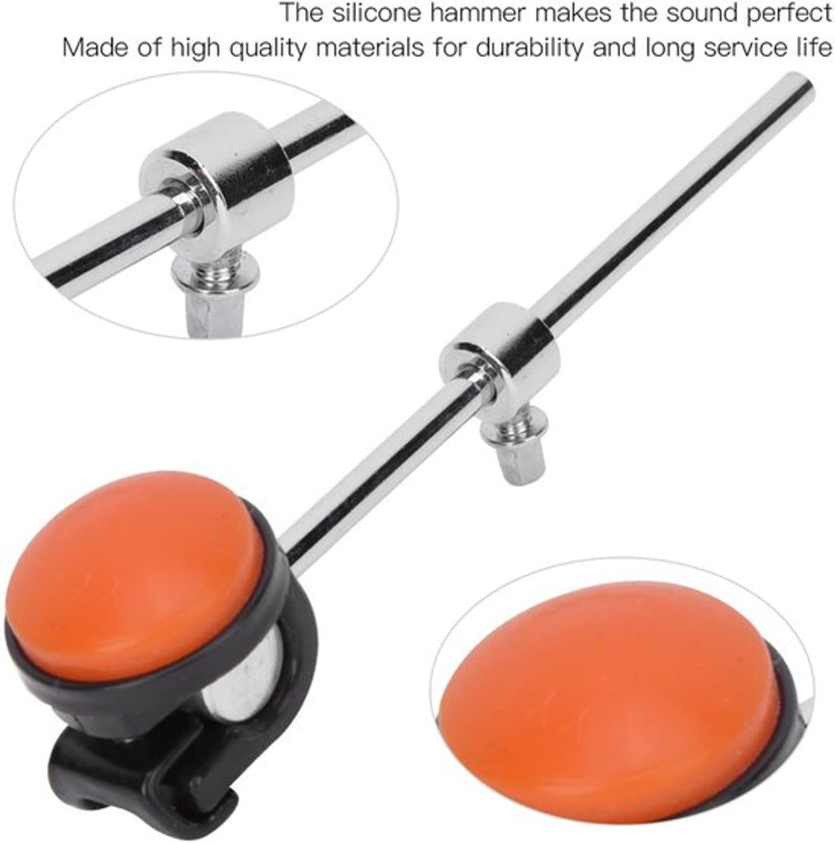 Basdrumklopper Siliconen Hamerkop - Drumstick Houder - Percussie Accessoires - Lange Levensduur - Stabiele Prestaties - Perfecte Geluidskwaliteit