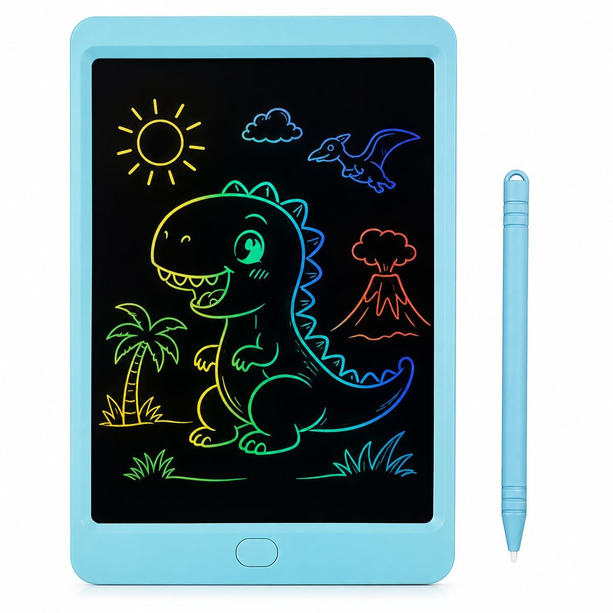 Digitaal Tekenbord Kinderen 10 Inch – LCD Schrijftablet met Pen – Herbruikbaar Elektronisch Notitieblok – Blauw
