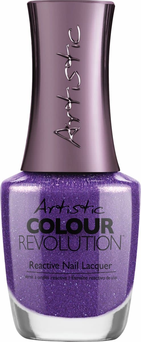 Artistic Nail Design Colour Revolution ' Caviar For Breakfast ' ( Paars Shimmer )