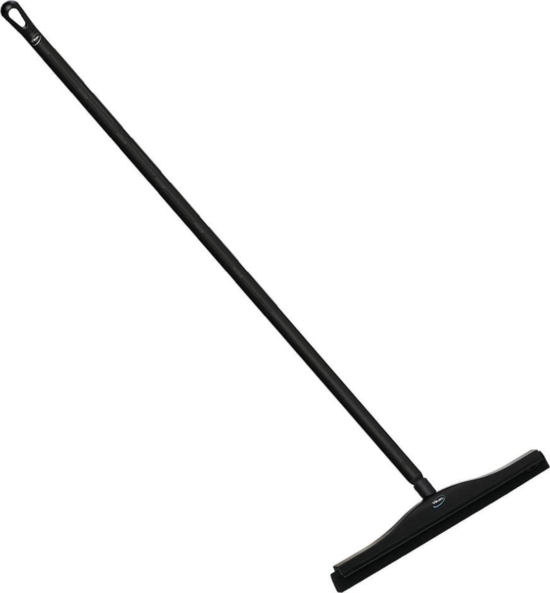 Vikan Vloertrekker met steel Zwart - 40 cm vloerwisser - Kunststof Steel - Ophanghaak - Watertrekker in Badkamer