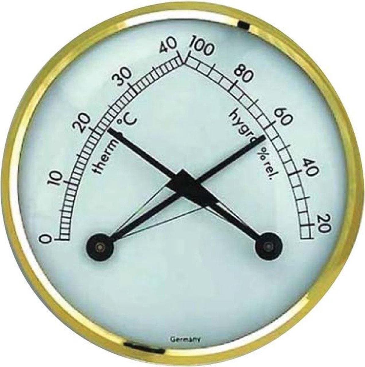 TFA Thermometer-Hygrometer ( zwartgoud - rond)
