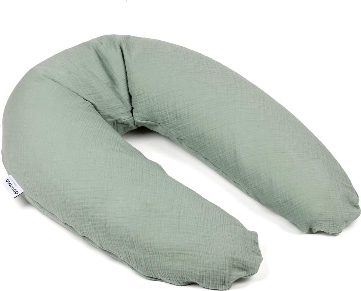 doomoo Comfy Big - Zwangerschapskussen & voedingskussen - Biologisch katoen - Tetra Green
