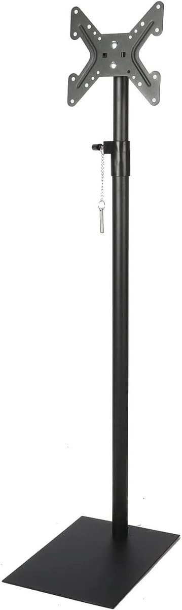 Hoogteverstelbare TV Stand voor 14 tot 43 Inch LCD LED OLED TV - 20 kg Draagvermogen - 360° Draaibare TV Stand - VESA 200 x 200 mm (Zwart)
