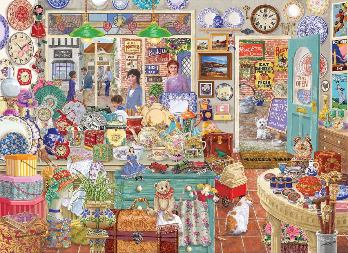 Gibsons - Verity's Vintage Shop (door Janice Daughters) - 1000 stukjes 68×49cm (b×h) - Legpuzzel voor volwassenen