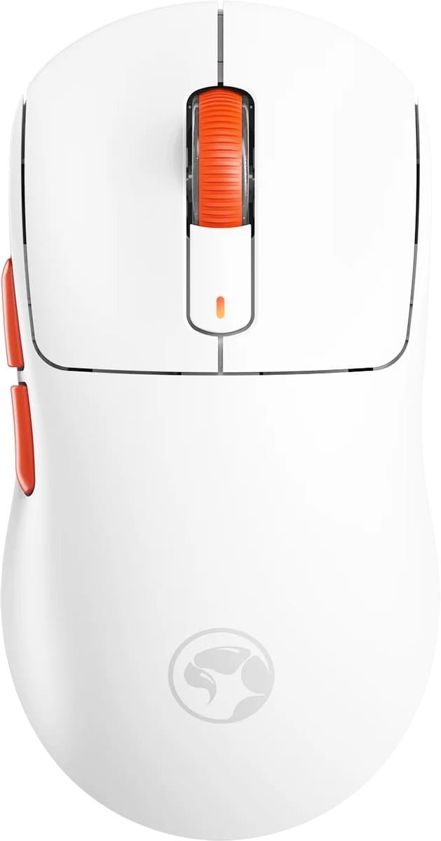 MARVO Niro 60 – White Tri-Mode Wireless Gaming Mouse (2.4 GHz Bluetooth USB-C)