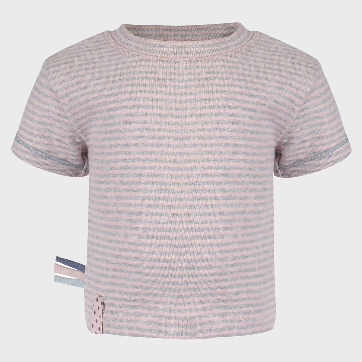 Baby-T-shirt met korte mouwen OrganicEra Biologisch Baby S/S T-shirt Gestreept
