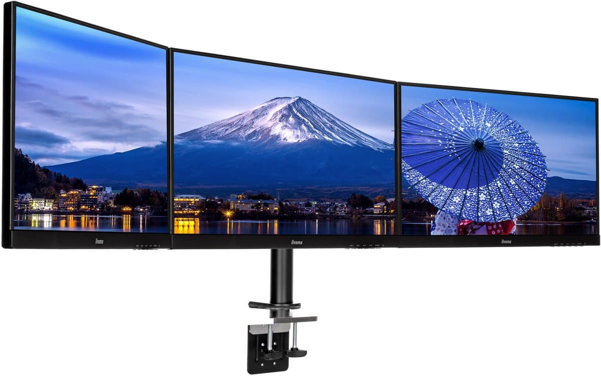iiyama Desk Mount 68,6 cm (27") Bureau Zwart