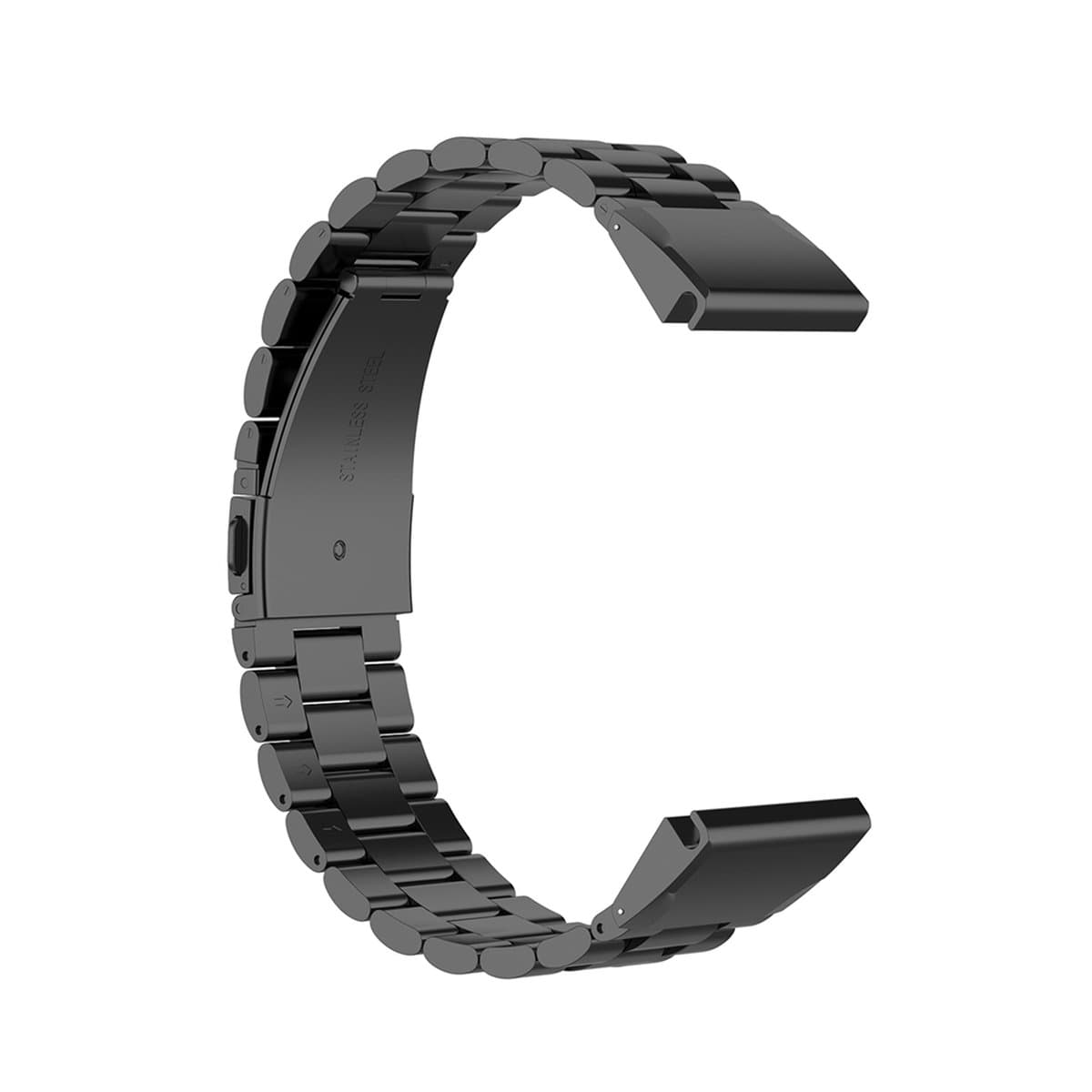 Voor Garmin Fenix 5 & 5S & 5X RVS Sraps (zwart)
