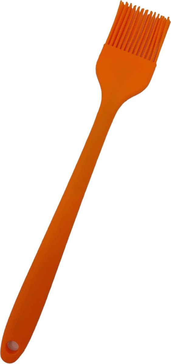 1 stuks bakkwast siliconen - oranje - Keukenkwast - keukengerei - invet kwastje - BBQ kwast - voor marinades en olie - oDaani