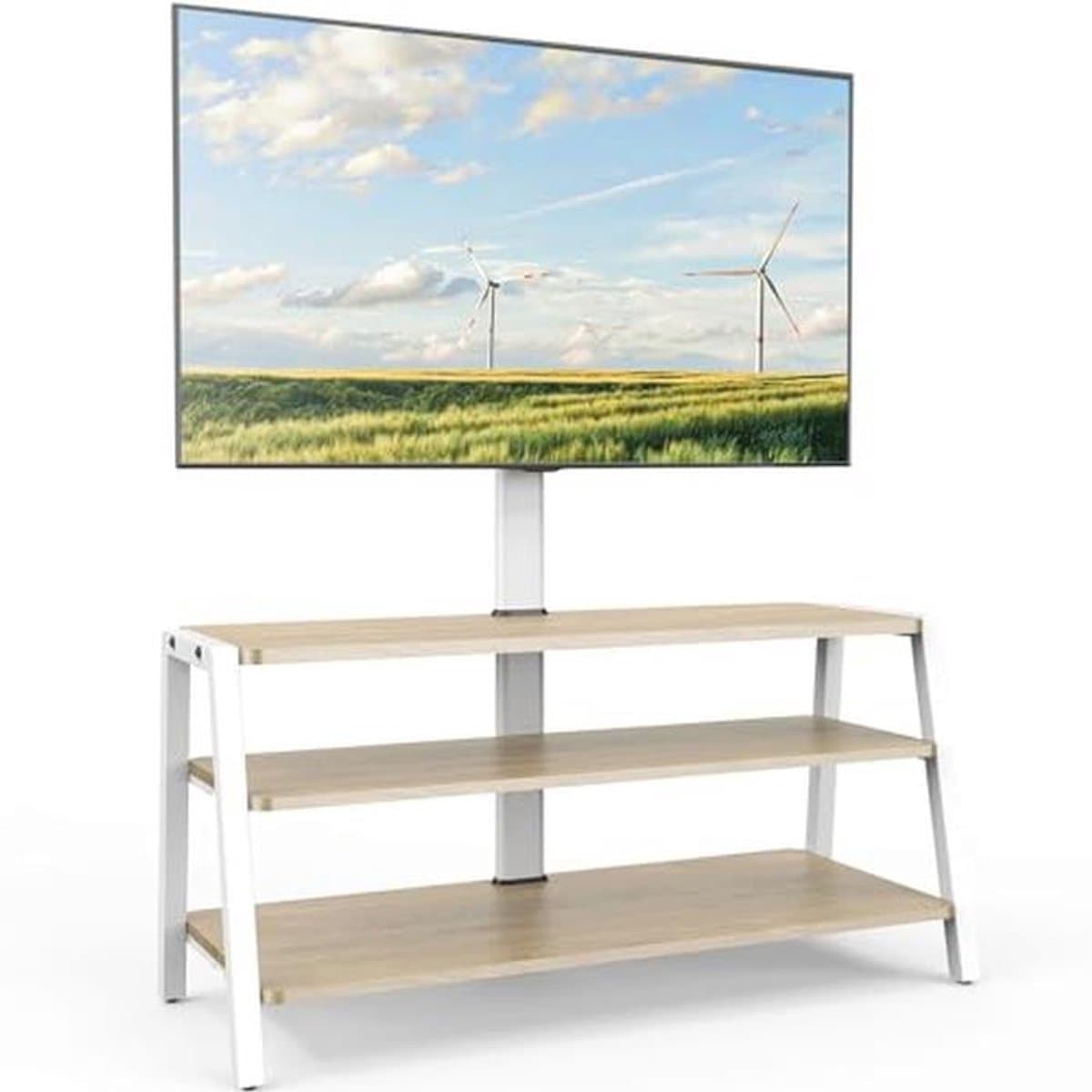 Verstelbaar TV Meubel voor 37 tot 70 inch Televisies - Laag TV Kast van Hout tot 35 kg