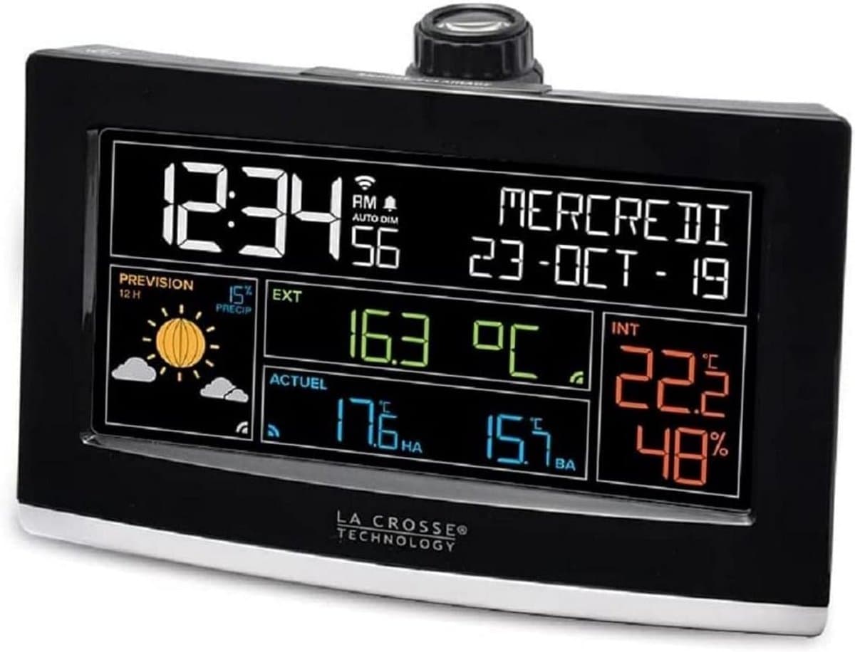 WiFi Wekker met Projectie en AccuWeather Weersvoorspelling