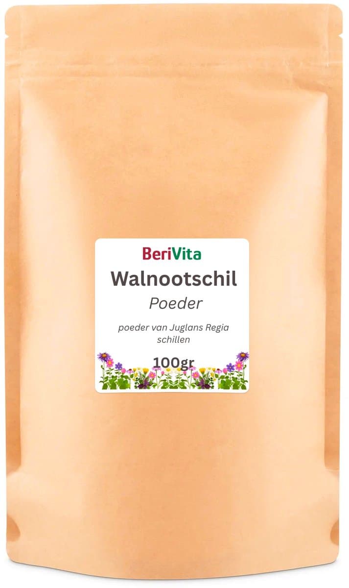 Walnoten Poeder 100gr - Puur en Onbewerkt - Gemaakt van Walnoot doppen - Walnut shell powder
