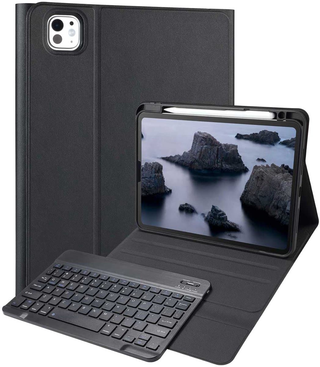 Accezz Tablet Toetsenbord Hoes - Geschikt voor Apple iPad Pro 11 (2025) M5 / Pro 11 (2024) M4 - QWERTY Bluetooth Keyboard Bookcase
