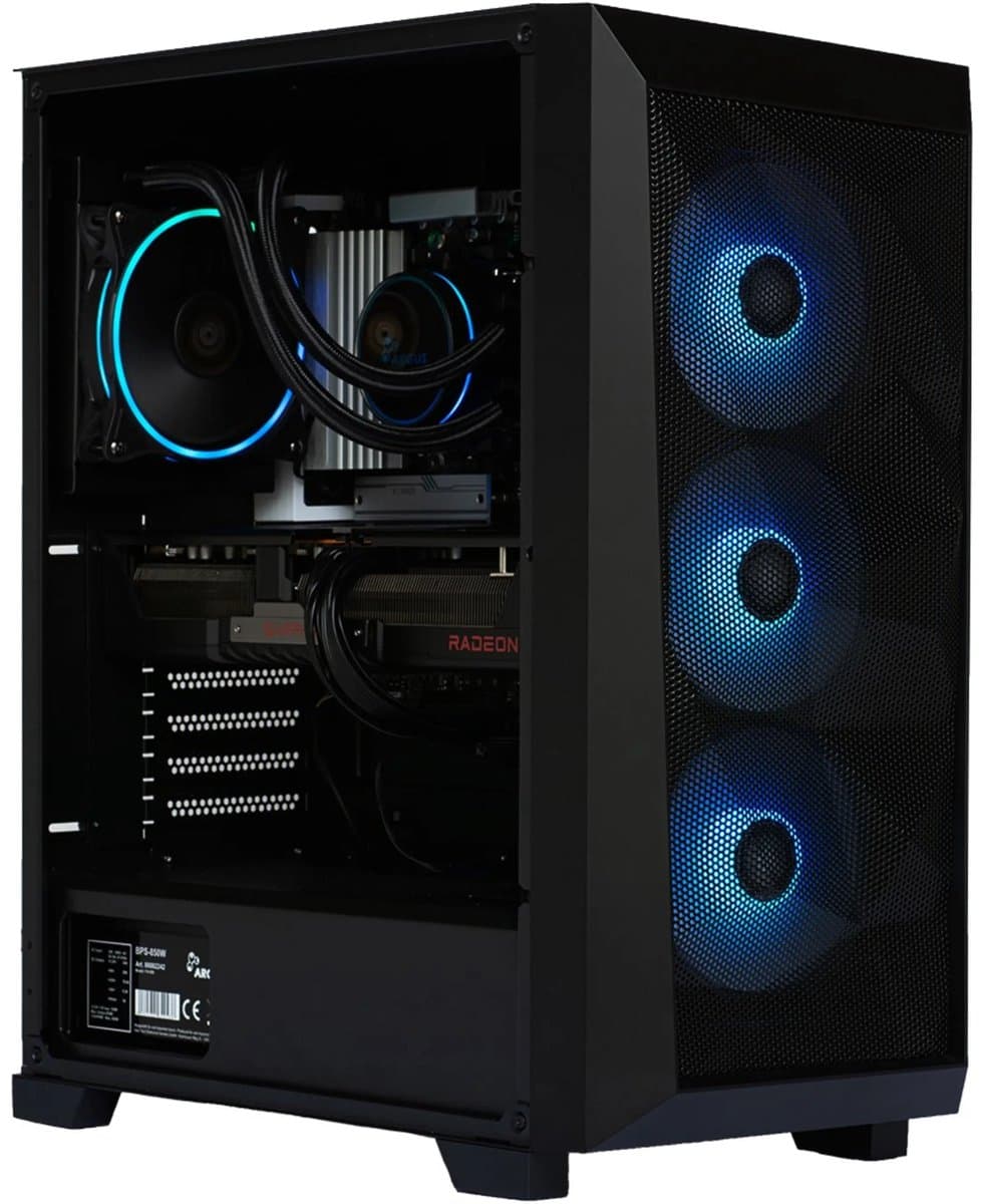 Intel Core i9-12900 Game PC/ Streaming computer waterkoeling - Nvidia GeForce RTX 5070 12GB – 64GB RAM – 4.0TB M.2 SSD – Win11 Pro - Breeze