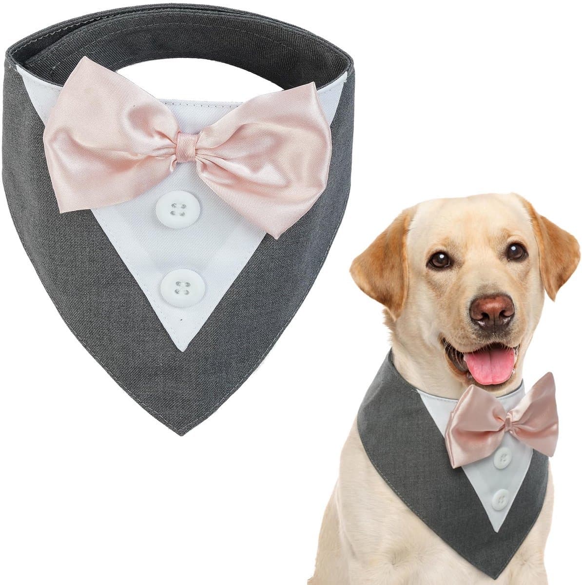 Stunq® Hondenhalsdoek Kerstmis - Zwart - XS