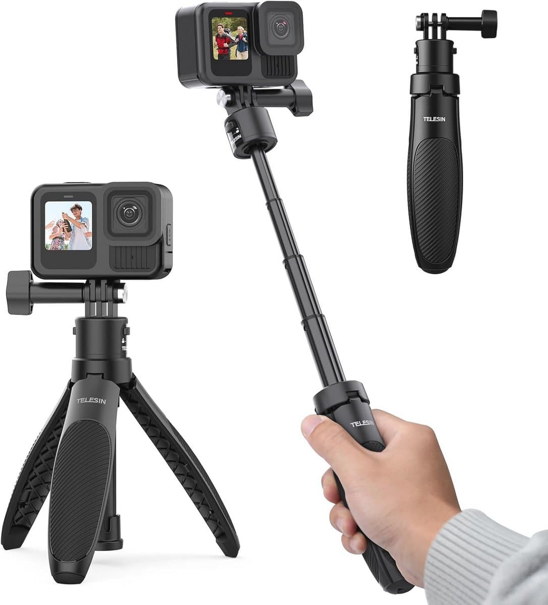 40 cm Mini Selfiestick Statief voor Actiecamera's