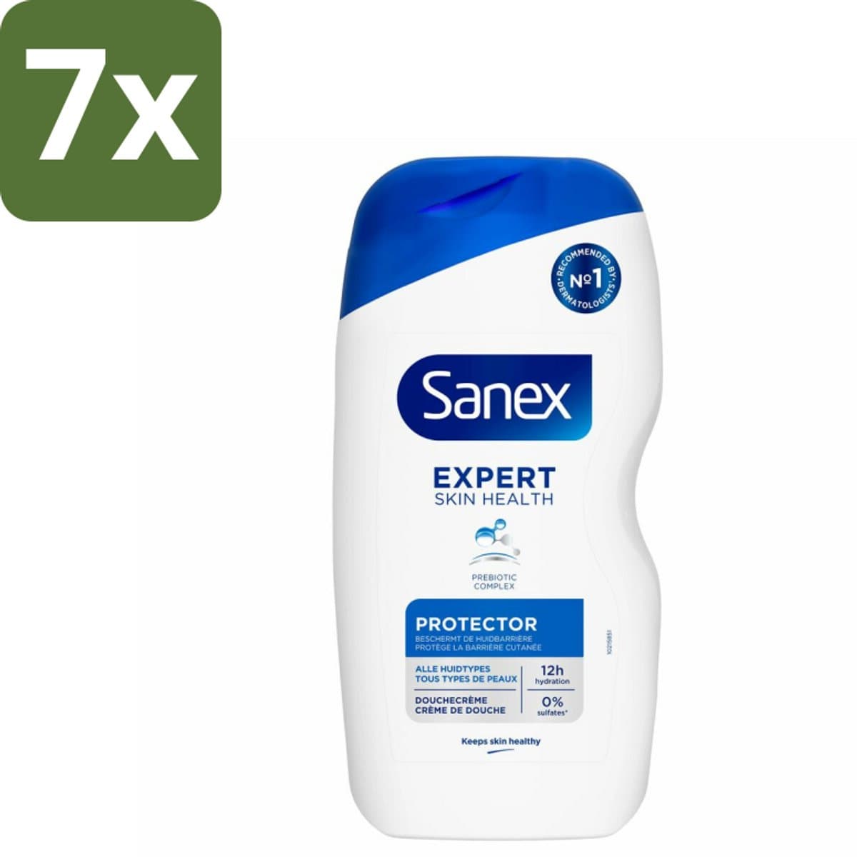 Sanex Douchecrème Expert Skin Health Protector 400 ml - Bulkverpakking - 7 stuks