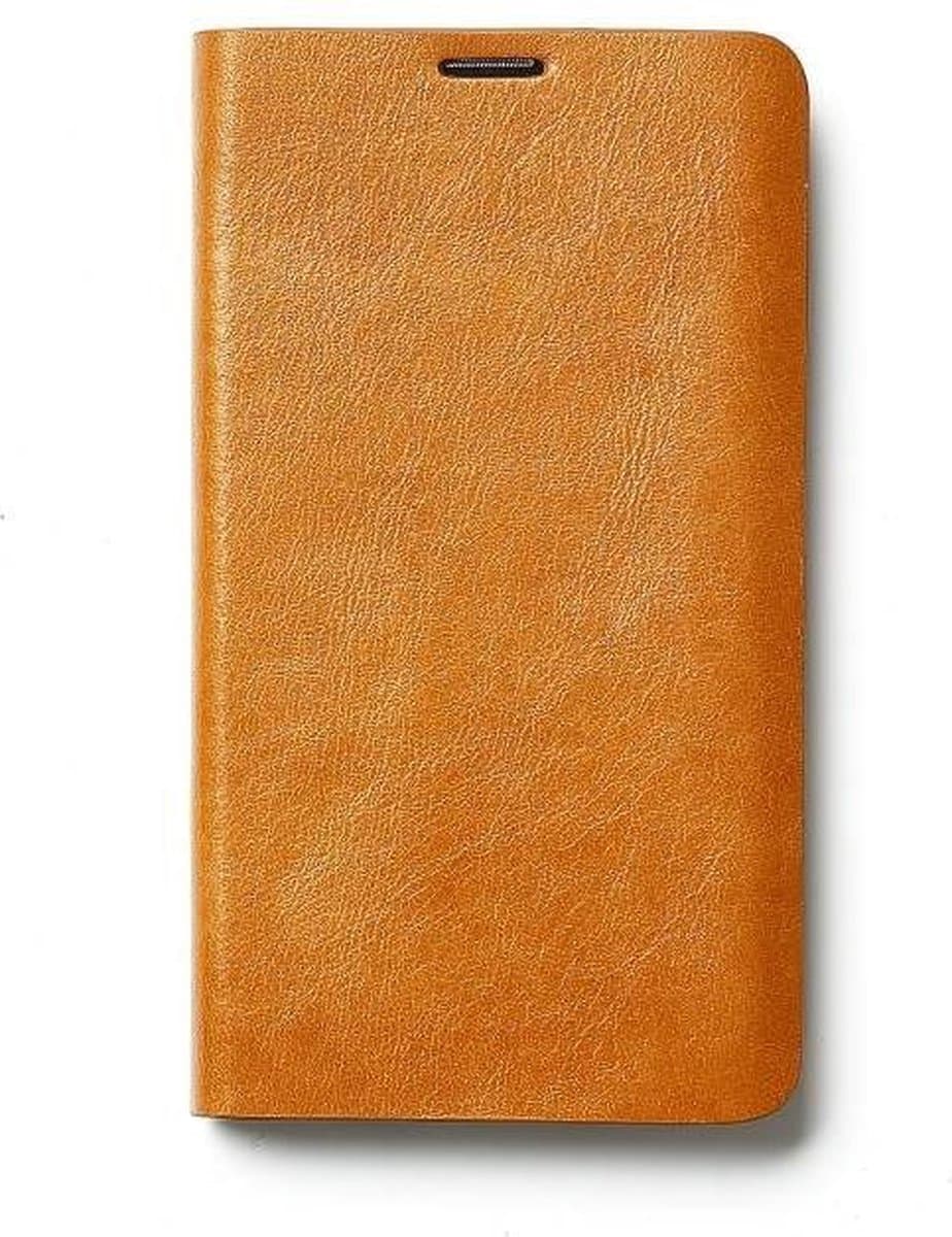 Zenus hoesje voor Samsung Galaxy S5 Masstige Curved Velo Diary - Camel