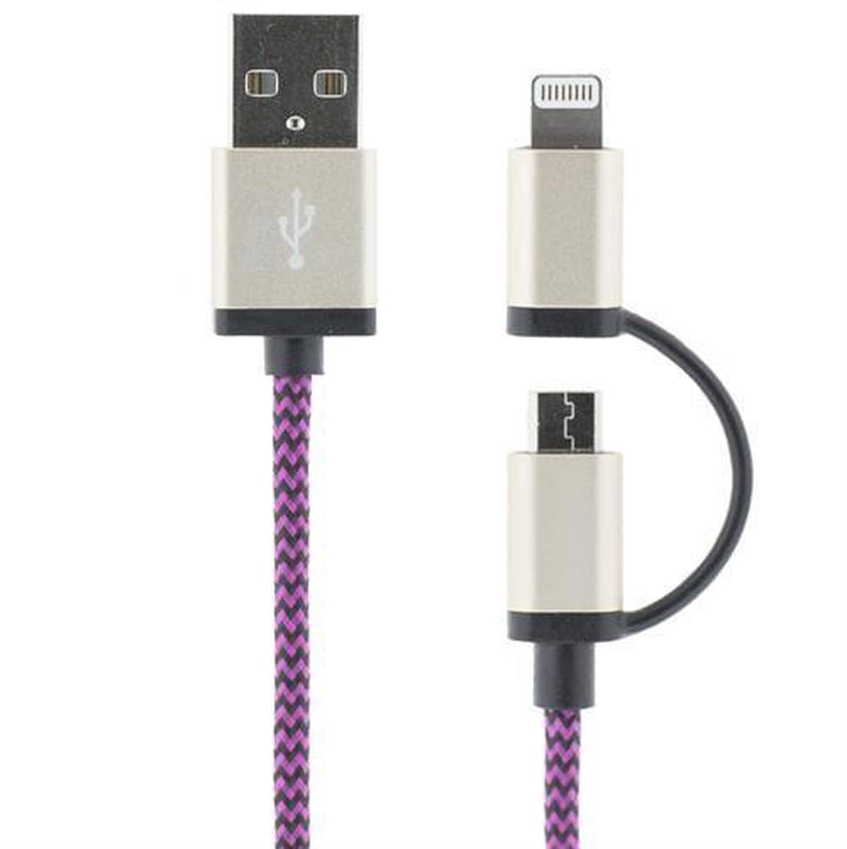 STREETZ IPLH-243, Lightning/Micro USB Kabel, 1m
