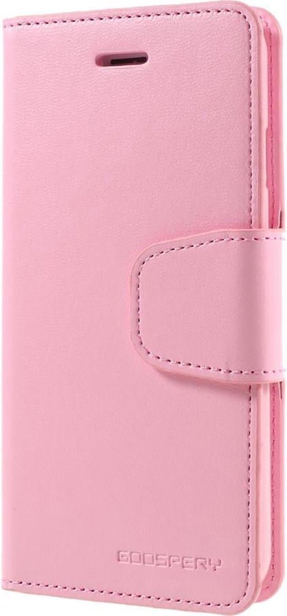 Mercury Goospery - iPhone 7/8 Hoesje - Wallet Case Sonata Leather Serie Licht Roze