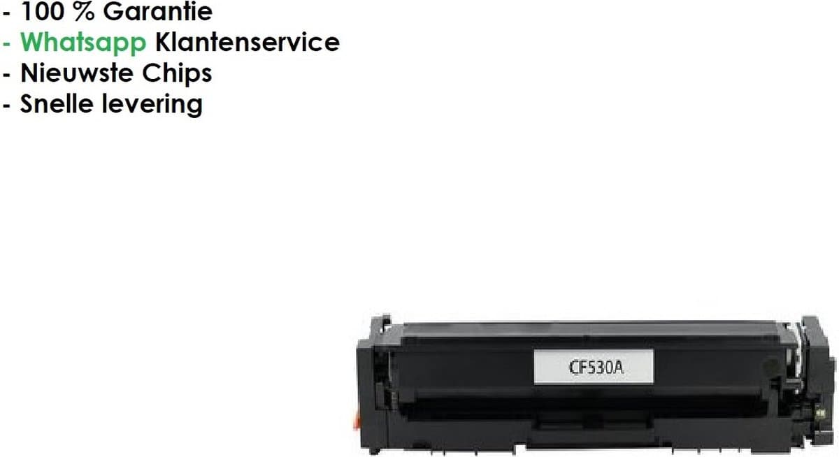 AtotZinkt - HP CF530A(205A) alternatief Toner cartridge Zwart Hoge capaciteit HP Color LaserJet Pro M154a HP Color LaserJet Pro M154nw HP Color LaserJet Pro M180nw HP Color LaserJet Pro M181fw HP Color Laserjet Pro MFP M180n