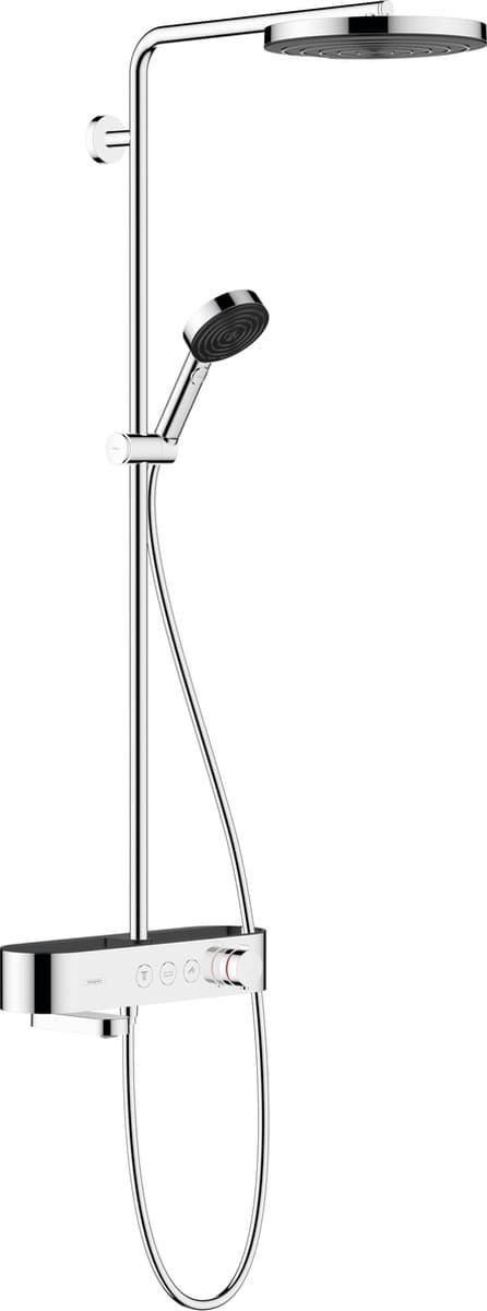 hansgrohe Pulsify S Showerpipe 260 1jet met badthermostaat ShowerTablet Select 400 chroom