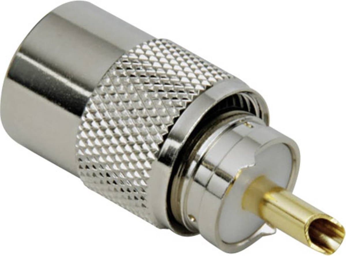 BKL Electronic 0406015 0406015 UHF-connector Stekker, recht 50 Ω 1 stuk(s)