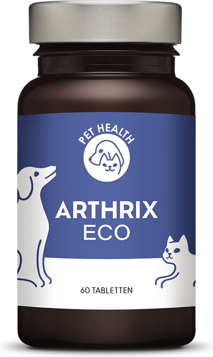 Pet Health - Arthrix® Eco - 60 Tabletten - MSM/Glucosamine/chondroïtine/vitaminen - Voor Kat & Hond