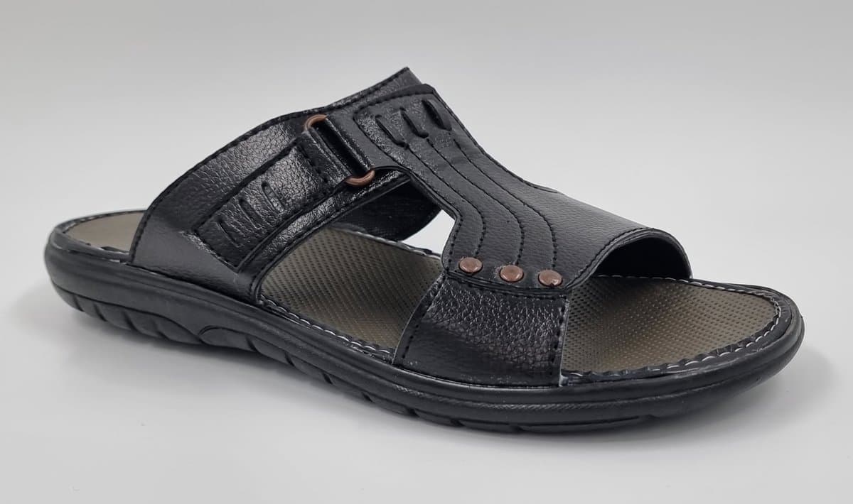 Walking - Slippers Heren - Licht Gewicht Heren Slippers - Slippers met een Zacht Voetbed - Zwart – Maat 43