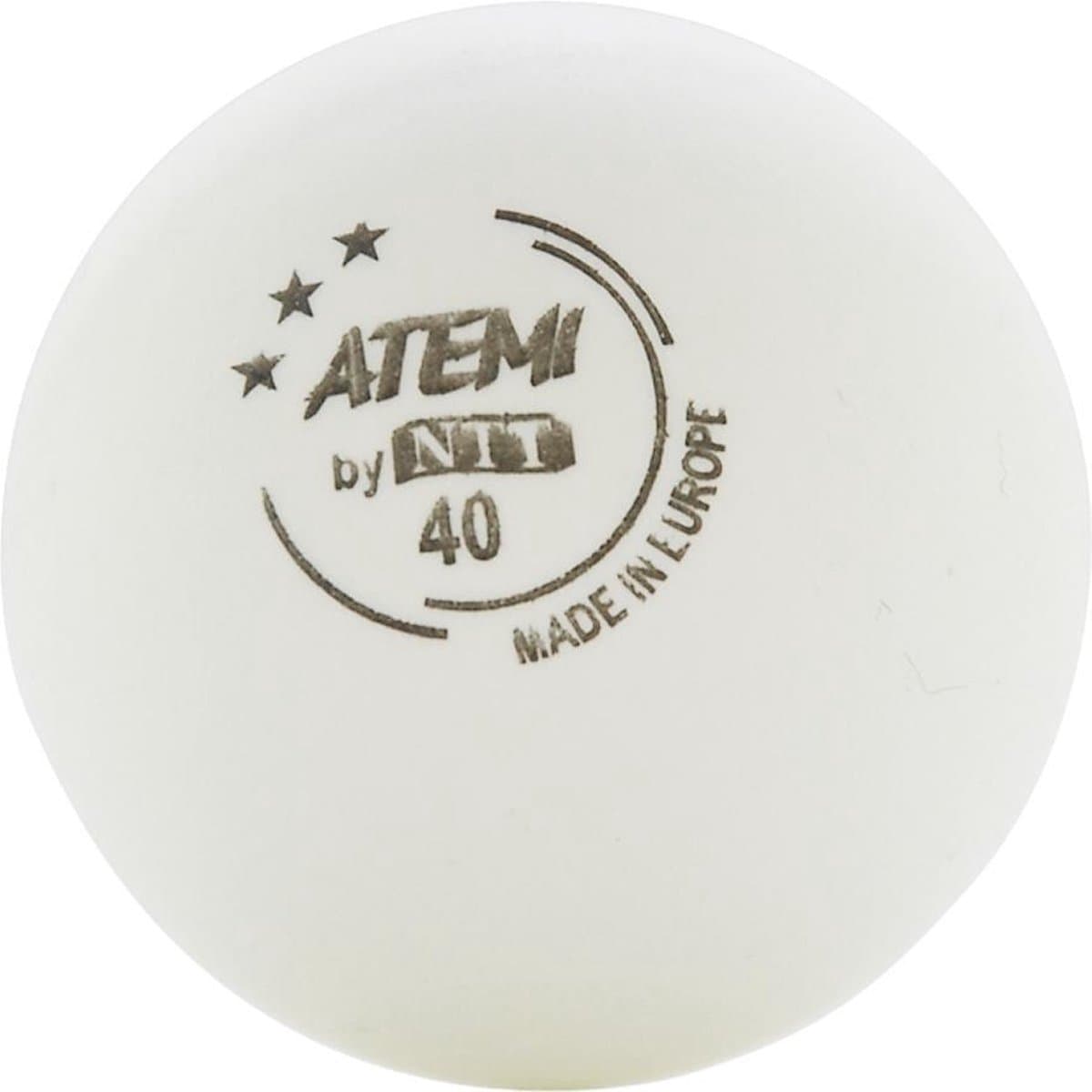 Atemi tafeltennisballen wit 3 ster - 6 stuks - professionele kwaliteit.