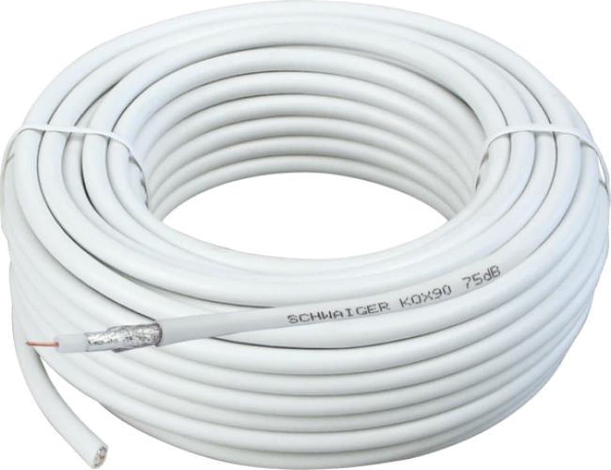 Schwaiger KOX90/50 042 Satelliet Kabel Coax 50.00 m Afgeschermd (dubbel) 75 dB