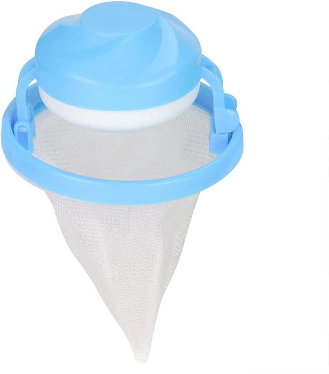 Drijvende Pluisnetzak Herbruikbare Wasmachine Pet Hair Collector Wasfilterzak voor Drijvend Pet Hair Lint Mesh Remover (Blauw)