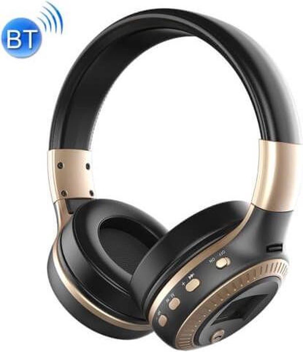 Zealot - Draadloze koptelefoon met microfoon goud B19