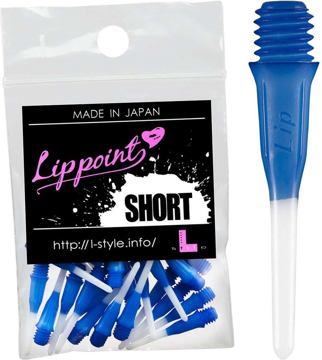 L-Style Short Lip 2-Tone Blue - Soft Tips