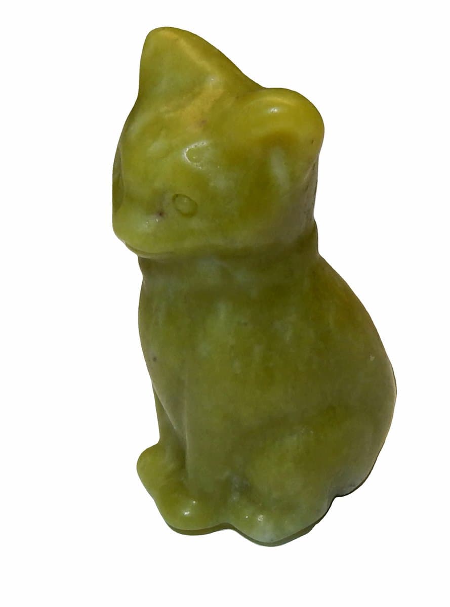 Steenkristal Miniatuur Poes Serpentijn