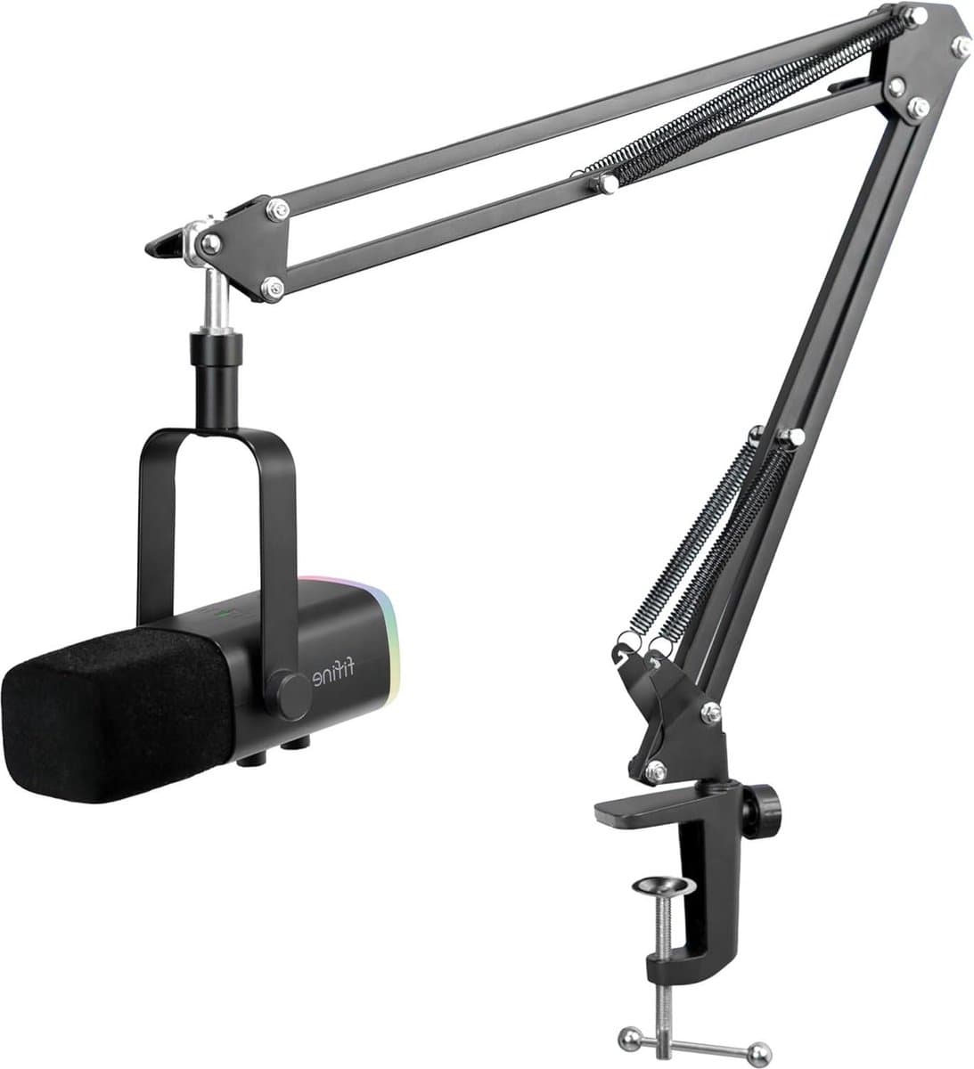 Streaming XLR Dynamische Microfoon met Arm voor Podcasts - USB Microfoon voor Gaming PC - PS4/5 Mac Mixer Geluidskaarten - Met Mute-Knop