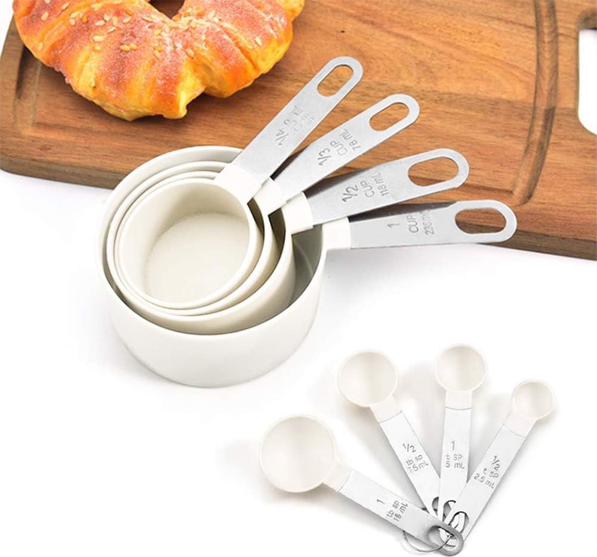 Goodivery ® Complete Set van Meetlepels en Maatbekers voor Perfecte Keukenresultaten