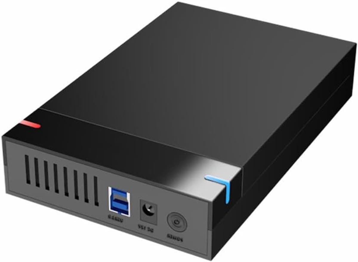 Externe Harde Schijf Behuizing - Schijf Opslag - Data Opslag - Snelle USB 3.0 - 3.5 Inch - Zwart