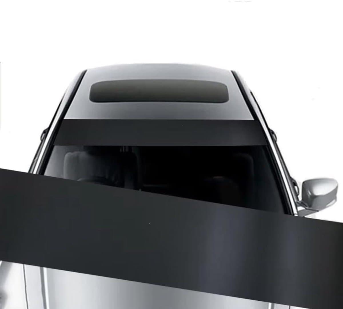Voorruit Zonneband - Zonwering Sticker - Rijcomfort Verhogen - Optimale Zonbescherming - Universeel - Zwart
