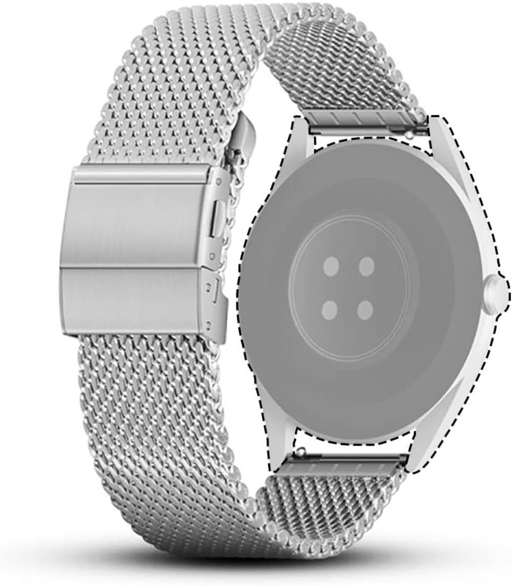 Verstelbare Mesh Woven Horlogeband met Vouwsluiting voor Smartwatches en Traditionele Horloges, Geschikt voor Diverse Merken zoals Fossil en Seiko