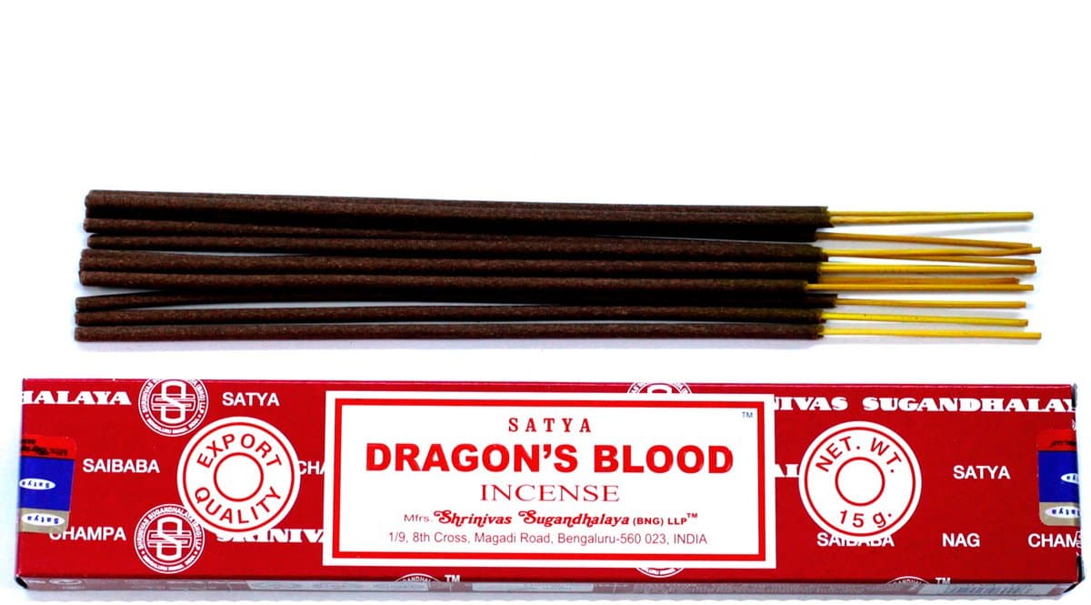 Satya Dragon's Blood Wierookstokjes - 1 Doosje 15 Gram - Wierook Stokjes - Premium Wierook